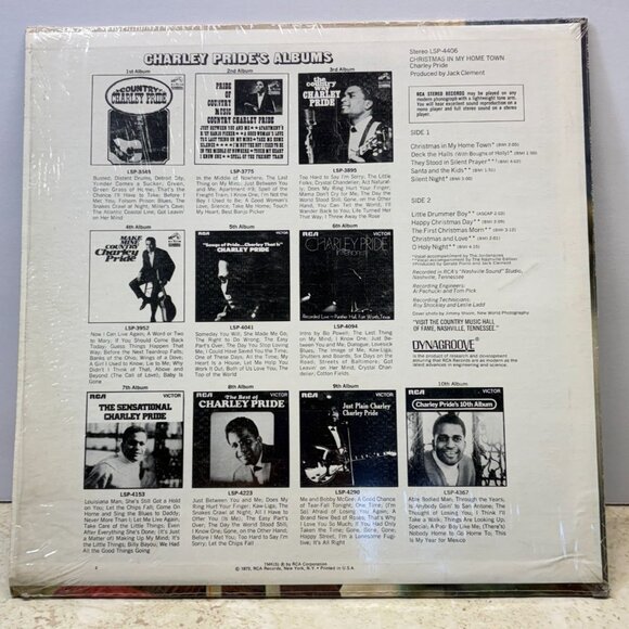 Charley Pride Christmas in My Home Town Country Vinyl LP RCA Victor in Shrink - Picture 5 of 6